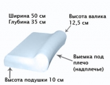 Ортопедическая подушка под голову "Орто-Релакс"