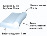 Ортопедическая подушка детская (от 8 до 16 лет)